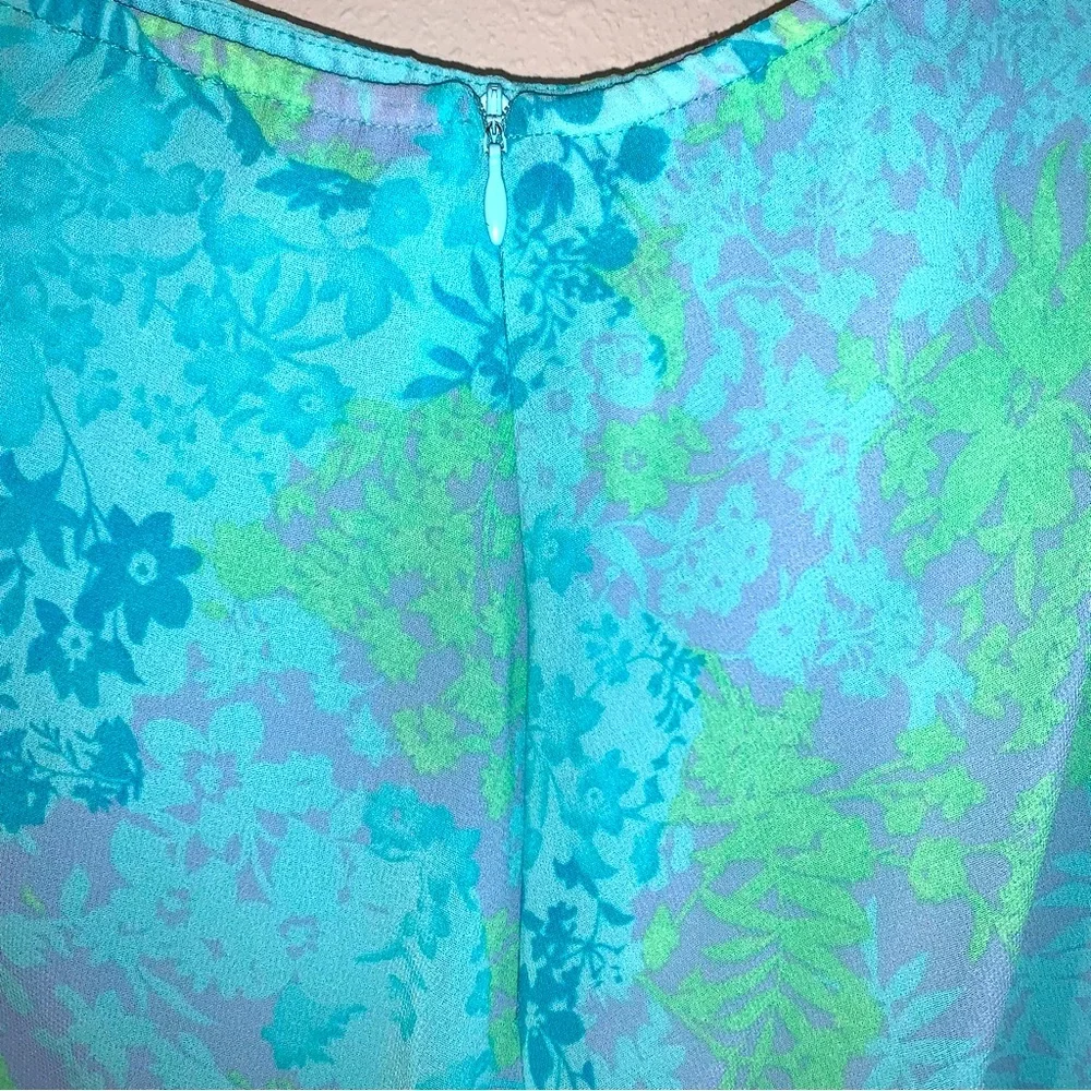 Jaclyn Smith Classic XL Floral and leaf Print Polyester Maxi Skirt